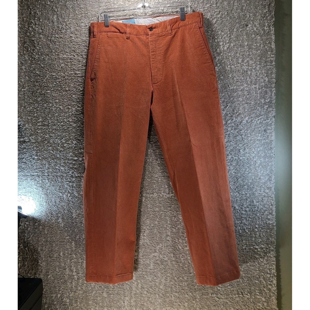 Castaway Nantucket Island Pants Men's 34 Pink Coral Corduroy Preppy Cotton
